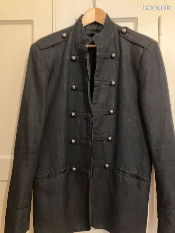 Veste bleu marine col officier H et M (image 1)