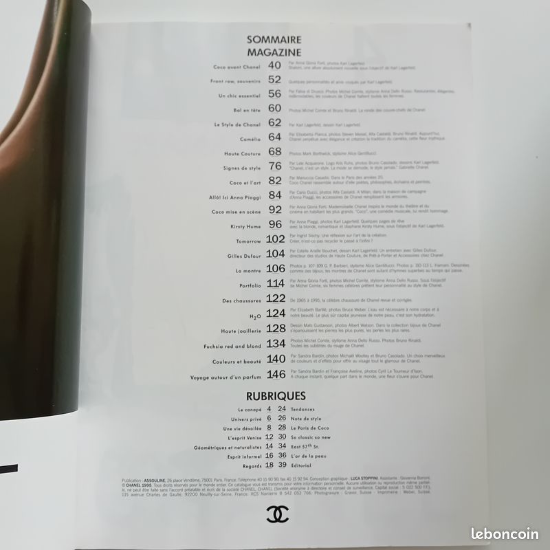 Magazine Chanel n 2 1995 (image 2)