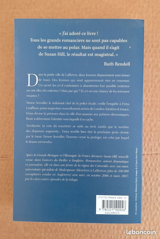 Meurtres à Lafferton Par Susan Hill - Grand Format TBE (image 4)