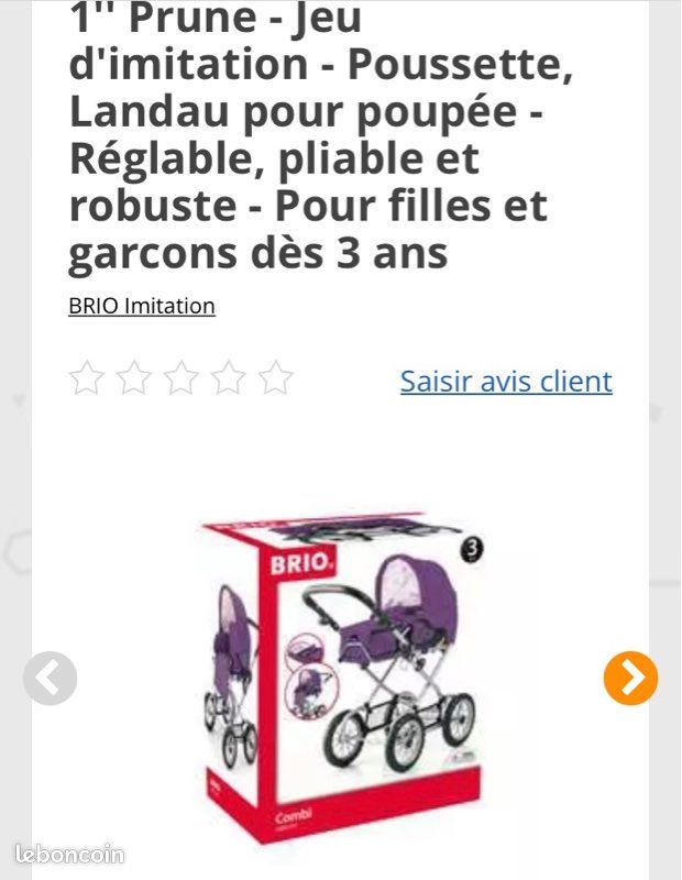 Landau poussette couffin 3en1 BRIO (image 6)