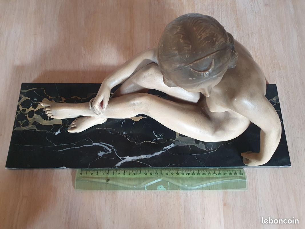 Statue de femme art déco, (image 6)
