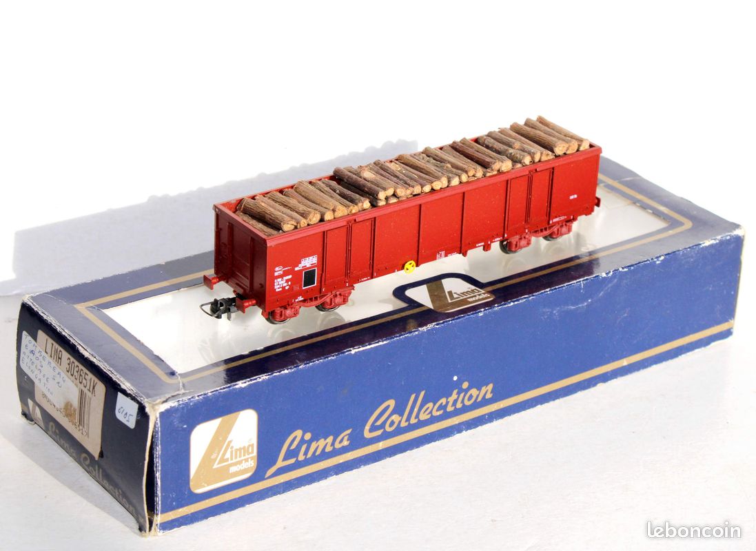 Wagon HO LIMA L300001 Forêt - Rare - Bon état, En Boîte D'origine Avec Décalcomanies