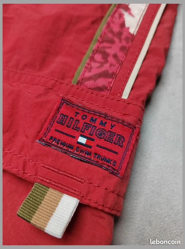 Short de bain Tommy Hilfiger - Homme Taille L - Bordeaux (image 4)