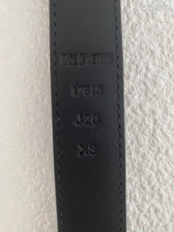 ⚜️ LAUREN RALPH LAUREN Classic Kenton Ceinture fine en cuir noir boucle ardillon dorée taille 70 🖤 (image 12)