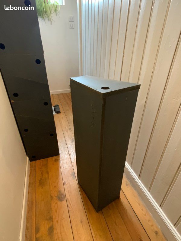 Lot de 15 caisses, caissons en mdf gris pour étagères, rangement (image 2)