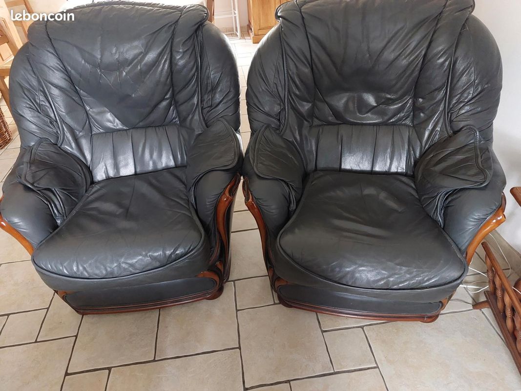 Vend salon cuir (image 2)