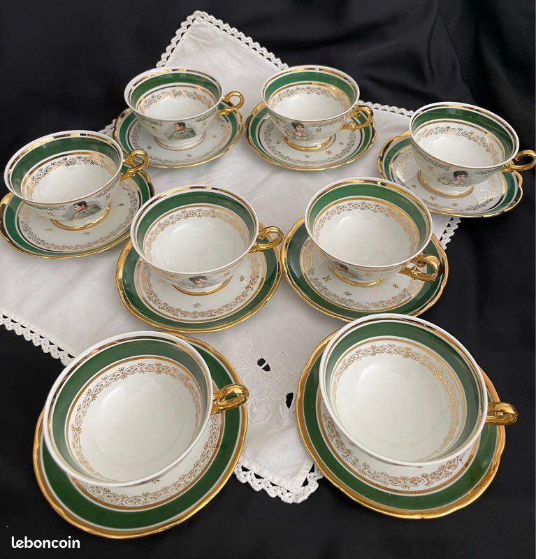 ANCIEN SERVICE A CAFE porcelaine NAPOLEON BONAPARTE JOSEPHINE EUR 35,00 - FR