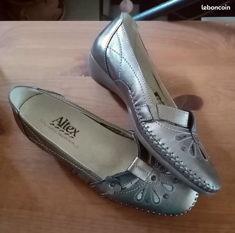 Chaussures confort cuir Altex, pointure 36, neuves (image 1)