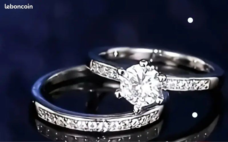 Bague en Argent 925 pour Femme, Grosse Bague en Argent Massif