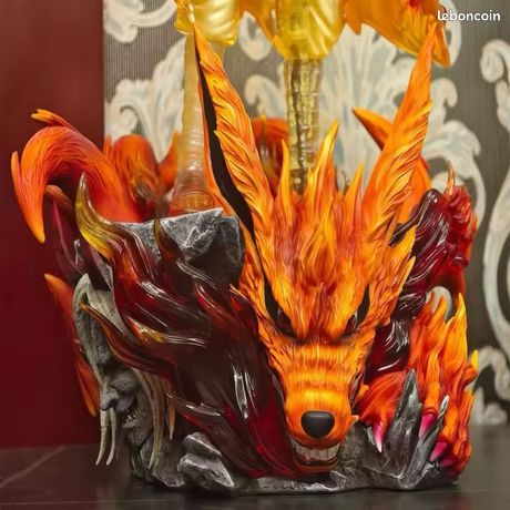 Figurine / Buste Minato Namikaze (Naruto) En Mode Chakra Du Kyubi - PVC Neuf