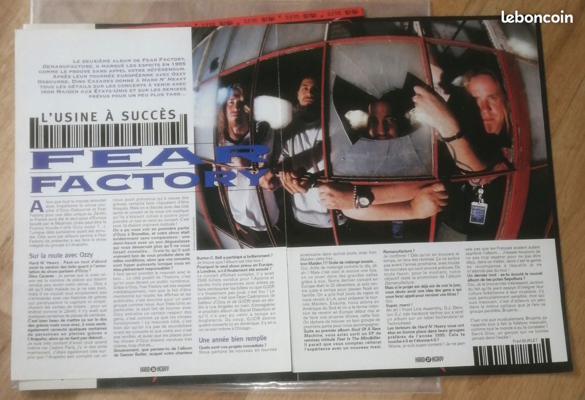 Fear Factory : Lot géant d'archives vintages rares toutes époques collectors... + poster... (image 4)