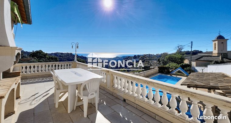 Nice Nord St Pancrace - Villa 152m2 habitable - Piscine - vue mer - Parkings — 1