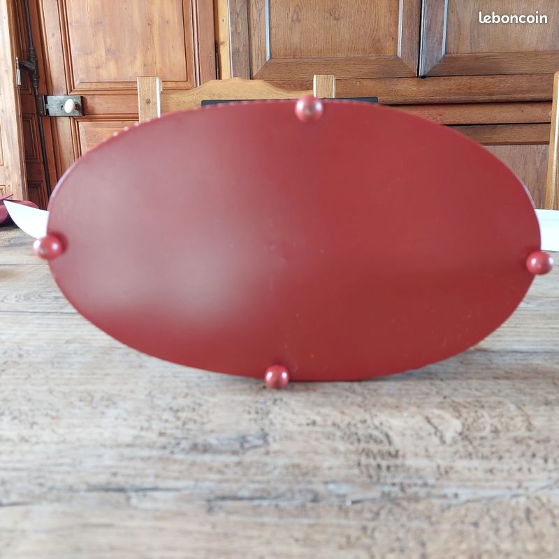 Dessous De Plat En Fer Forgé Artisanal - Vintage 1970 - Diamètre 25 Cm - Noir - France