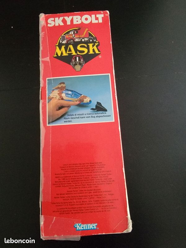 Figurine MASK Skybolt - Kenner KPT 1988 - Version Française Incomplète (occasion)