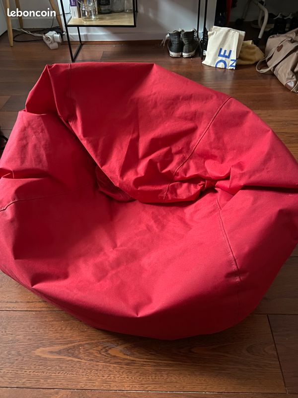 Pouf Poire Ikea Réhoussable (Rouge) Décoration