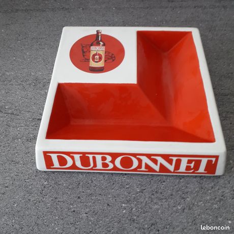 Autres & non classés - -ANCIEN CENDRIER PUBLICITAIRE DUBONNET CERAMIQUE Collection OBJET de BISTROT E