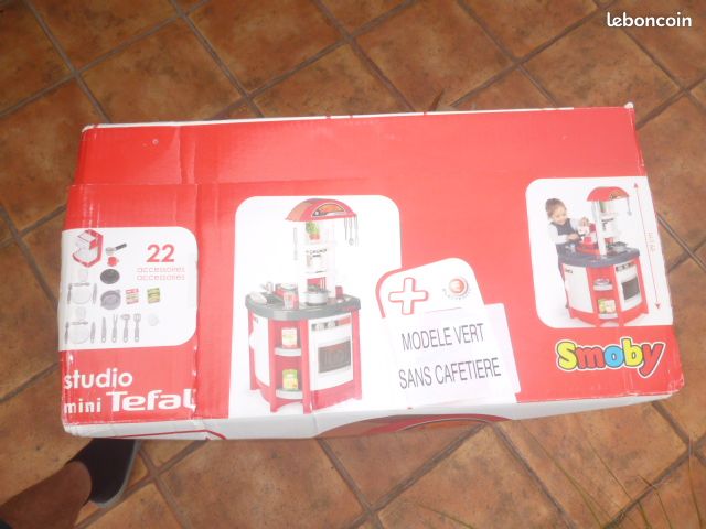 CUISINE « MINI TEFAL STUDIO » SONORE DE SMOBY 22 ACCESSOIRES AVEC CAFETIERE carton scellé (image 10)