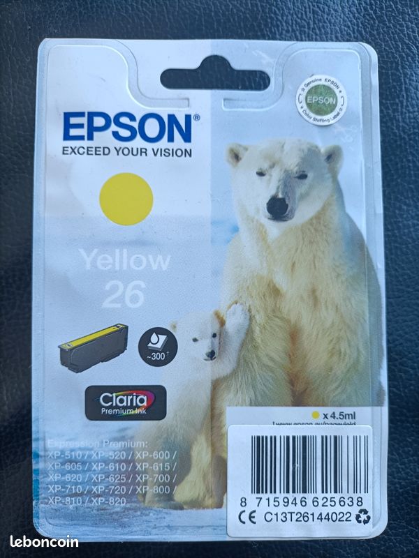 Cartouches encre pour imprimante Epson (26 Ours Polaire) (image 3)