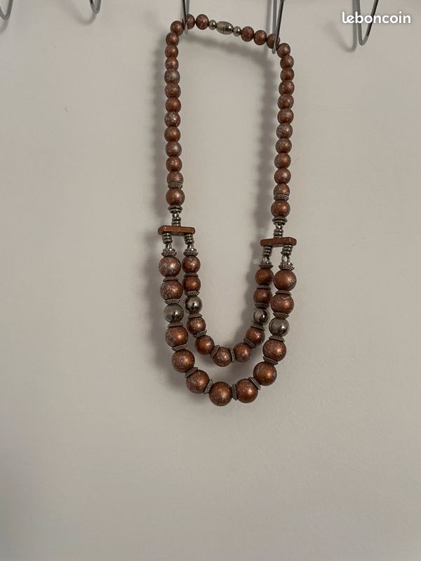 Collier Vintage Double Rangs De Perles | Petit Collier Élégant Perlé Blanc