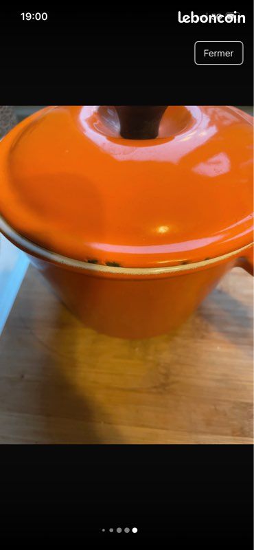 Le Creuset - Casserole numéro 20 et poêle numéro 16 - Fonte émaillée