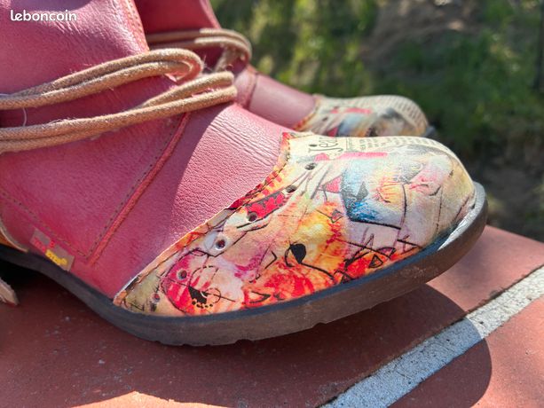 Chaussures Talons Femme TMA Eyes Cuir - Multicolore, Taille 39