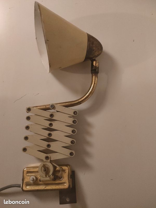 Applique vintage lampe ciseaux atelier années 50-70 (image 6)
