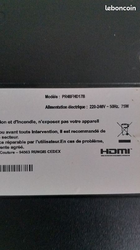 Carte mere et alimentation tv PRINCETON (image 2)