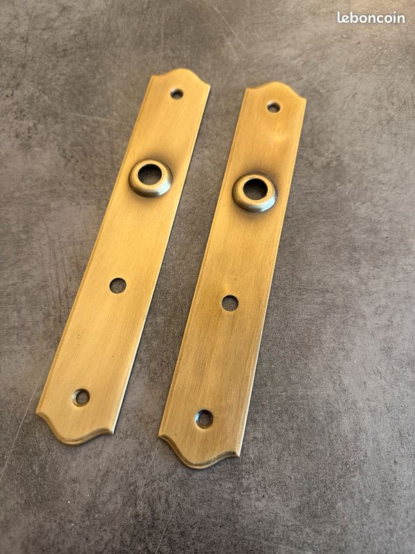 2 Plaques de porte en laiton (image 2)