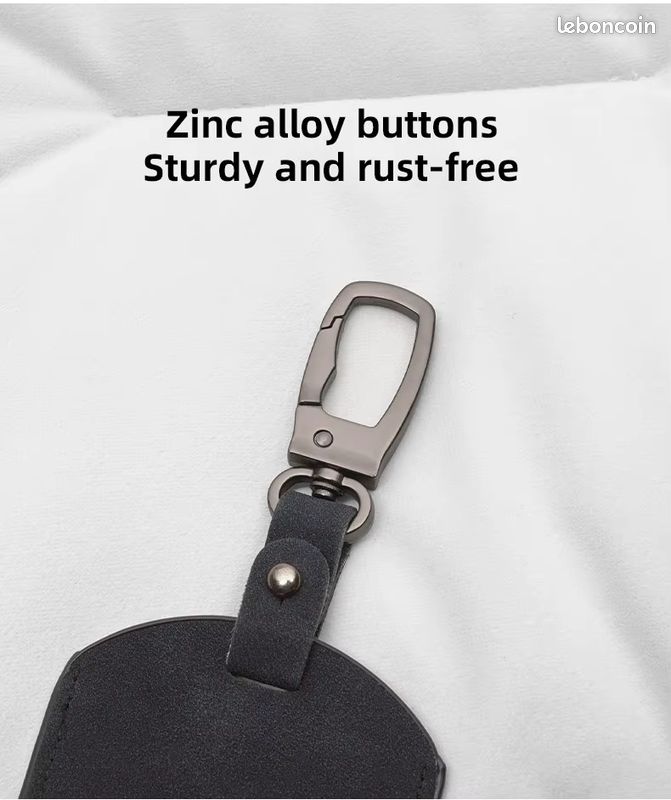 Étui Pour Carte Clé Tesla - Compatible Tous Modèles - Cuir Synthétique, Protection Anti-Rayures - Noir Classique