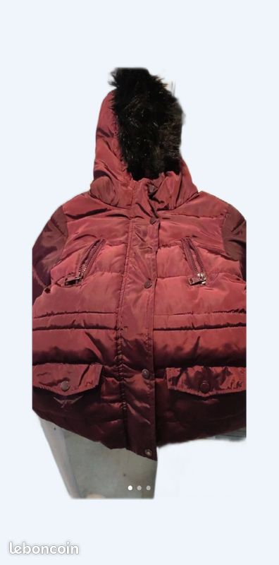 Blouson manteau violet 10 ans (image 1)