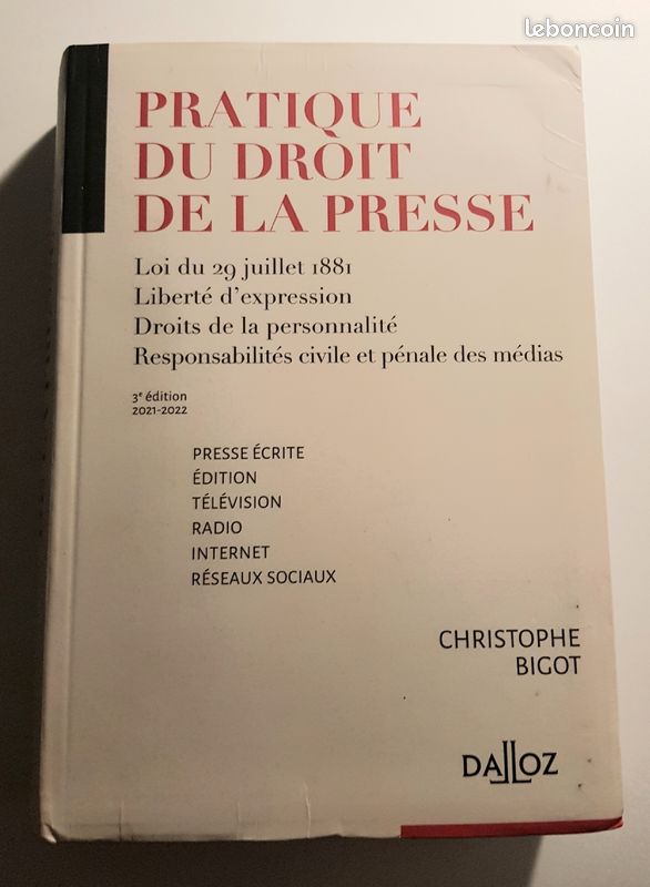 Pratique du droit de la presse. 3e éd (image 1)