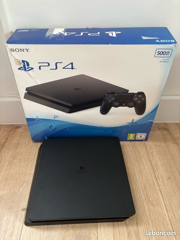 Console PS4 Slim 500 Go – Très bon état + manette + station de charge - Consoles