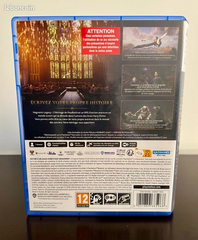 Jeu vidéo Hogwartz Legacy PS5 (image 3)