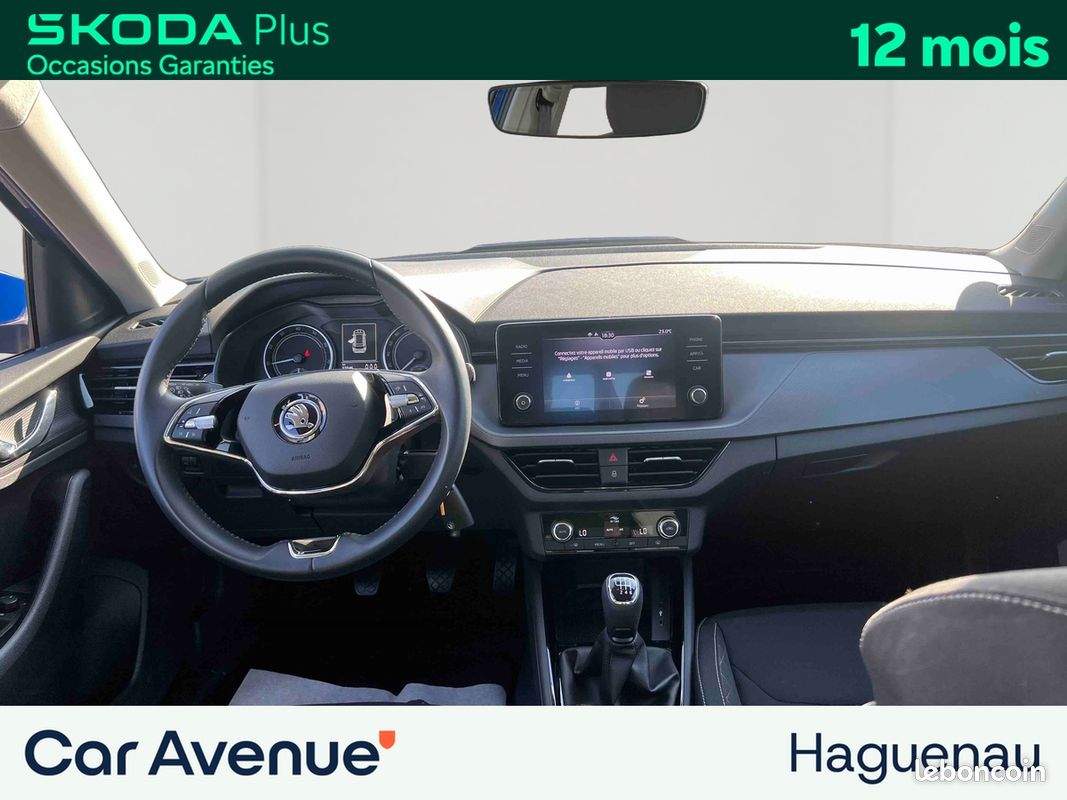 SKODA Kamiq 1.0 TSI Evo 110 Ambition / Smartlink / Aide au Stationnement / Feux LED / Clim Auto (image 9)