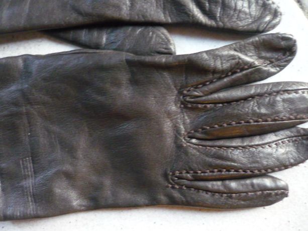 Gants homme agneau doublé soie vintage