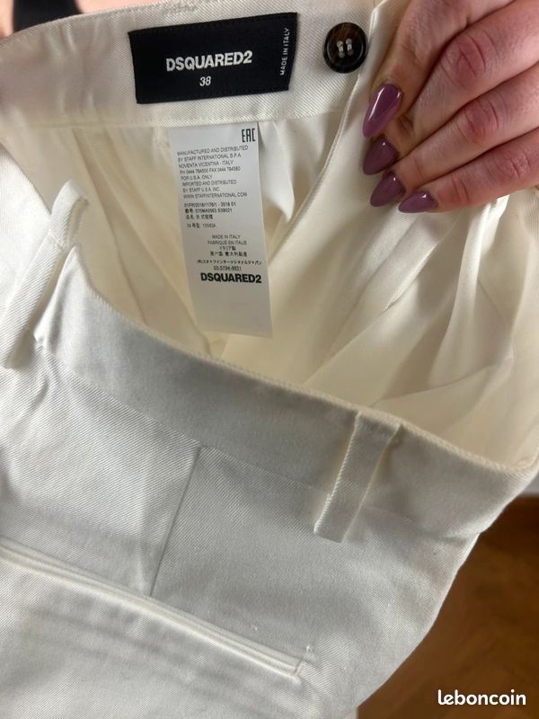 Jupe tailleur blanche Dsquared2 T36 (image 6)