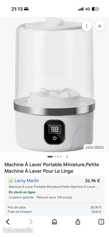 Mini lave-linge Portable 1L (image 1)