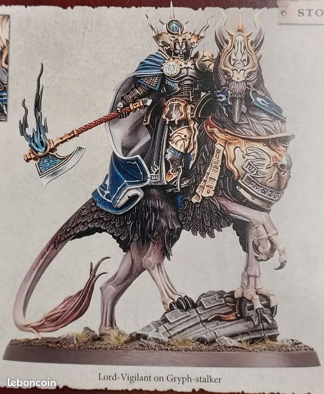 WARHAMMER AGE OF SIGMAR SKAVENTIDE LORD VIGILANT ON GRYPH STALKER - Foto 9