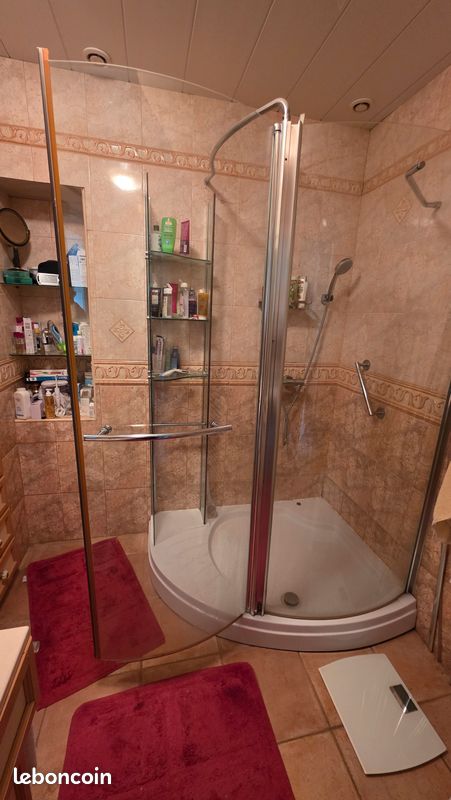 Cabine de douche quart de cercle avec receveur neuve (image 2)
