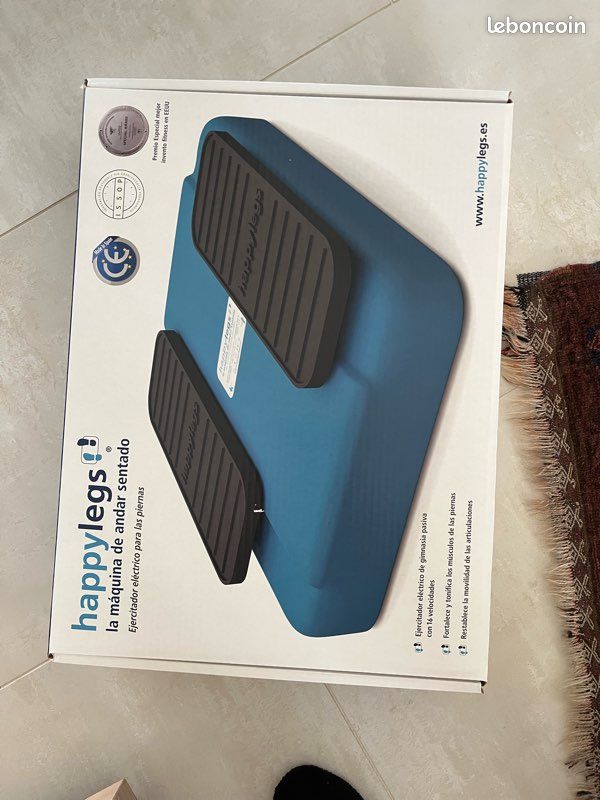 Happylegs Exerciceur De Jambes - Stimulateur Circulation Sanguine | Gymnastique Passive Assise Pour Réhabilitation (Bleu)