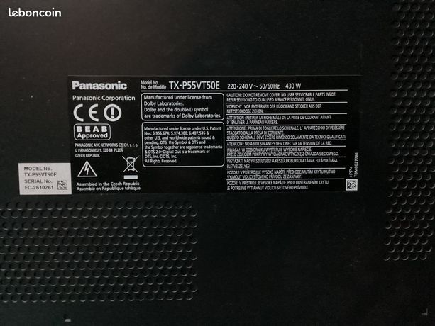 Carte mère TNPH0617 pour téléviseur PANASONIC TX-32LX050