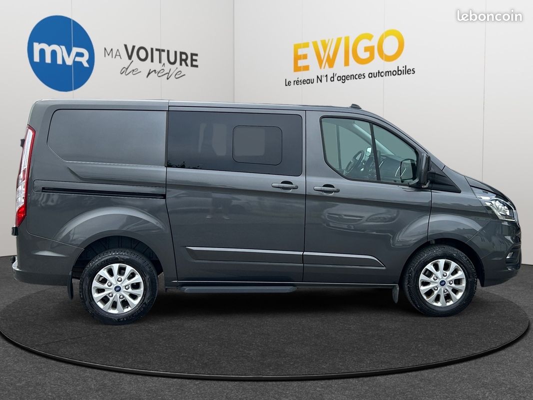 FORD TRANSIT CUSTOM CABINE APPROFONDIE 170CV BVA LIMITED 6 PLACES - CAMÉRA + ATTELAGE -PAS DE TVa (image 21)