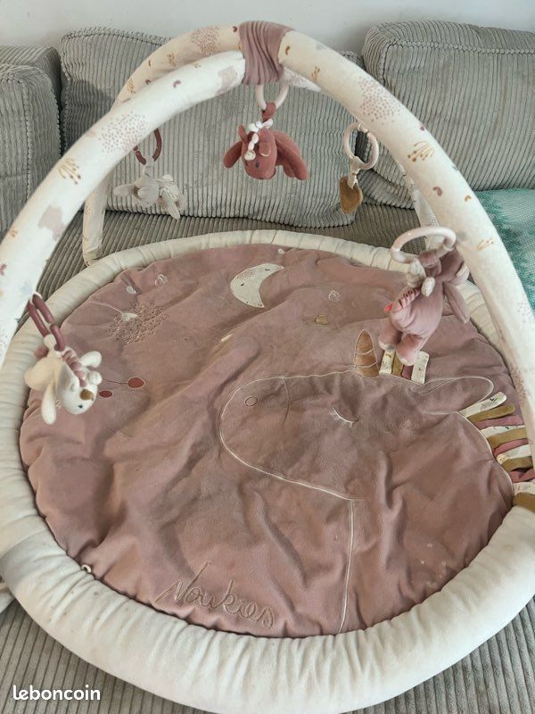 Tapis d’éveil bébé rose noukie’S (image 2)
