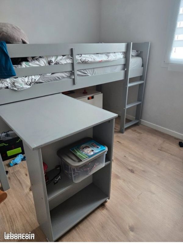 Lit enfant avec bureau (image 2)