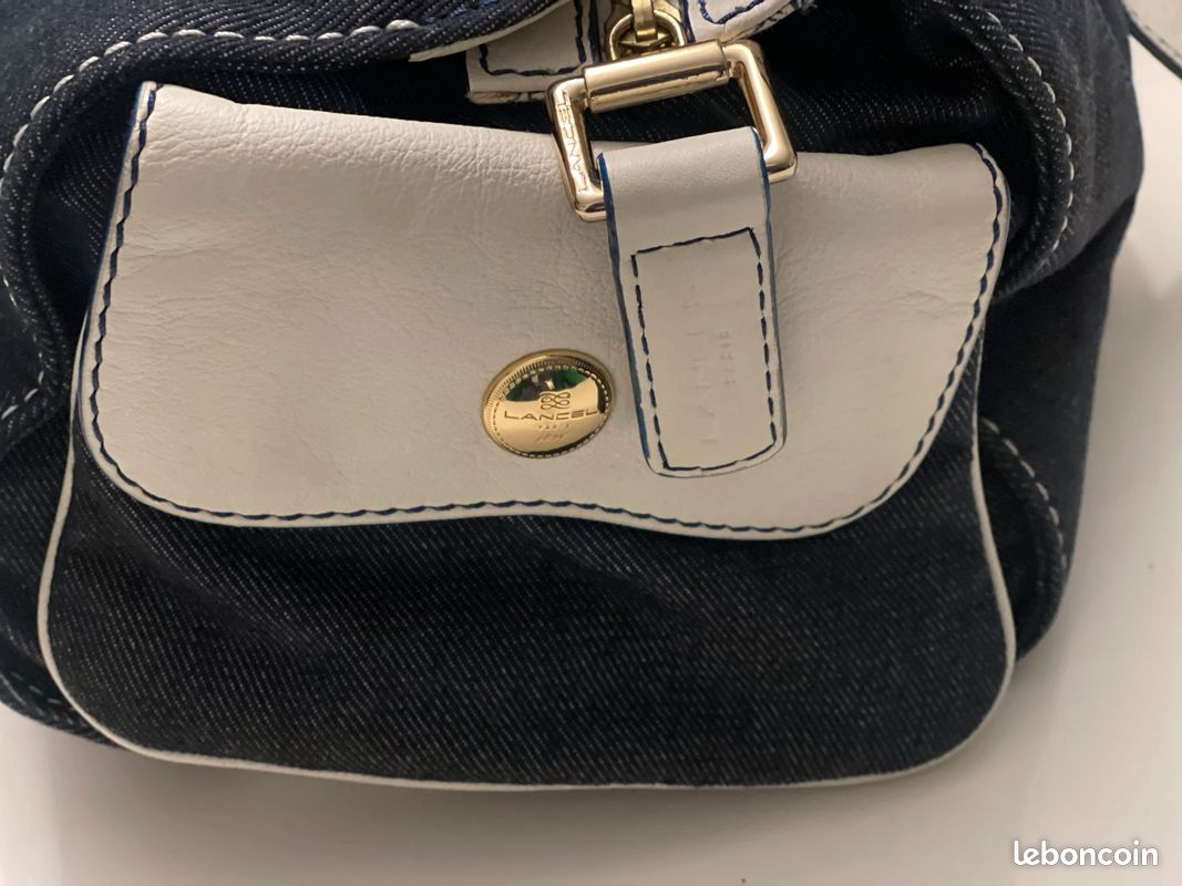 Sac Lancel cuir et demim jean (image 5)