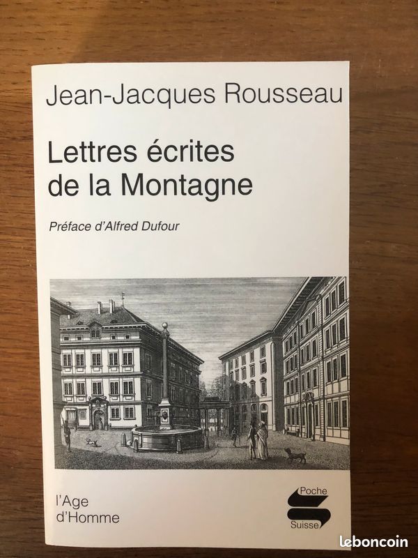 Rousseau Lettres écrites de la montagne (image 1)