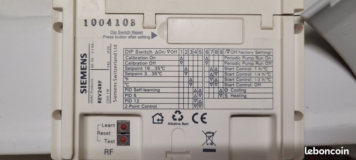 Siemens régulateur de température ambiante sans fil (image 2)