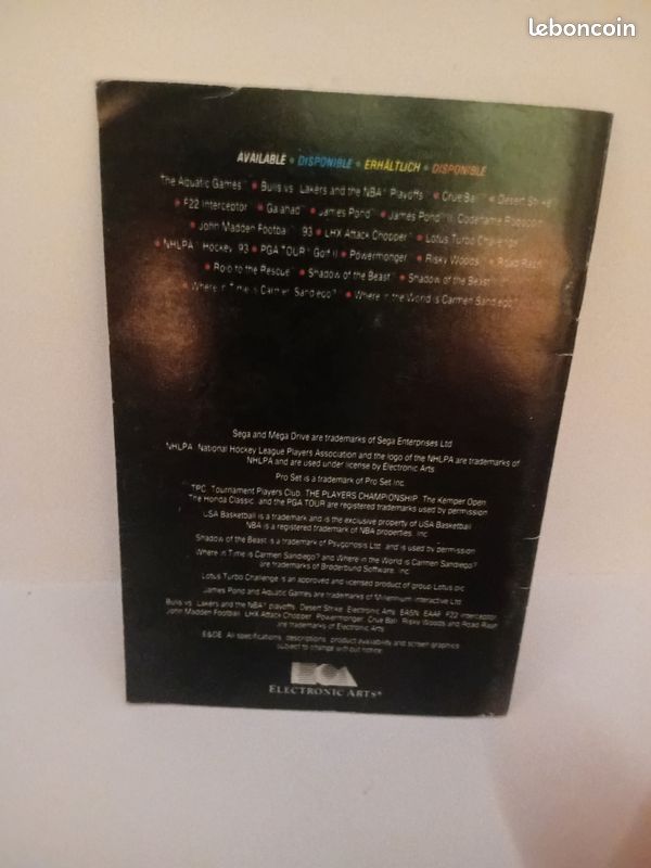 SEGA MEGA DRIVE - PAL VERSION GAMES - COMPLETE OR WITH BOX - CHOOSE YOURS A