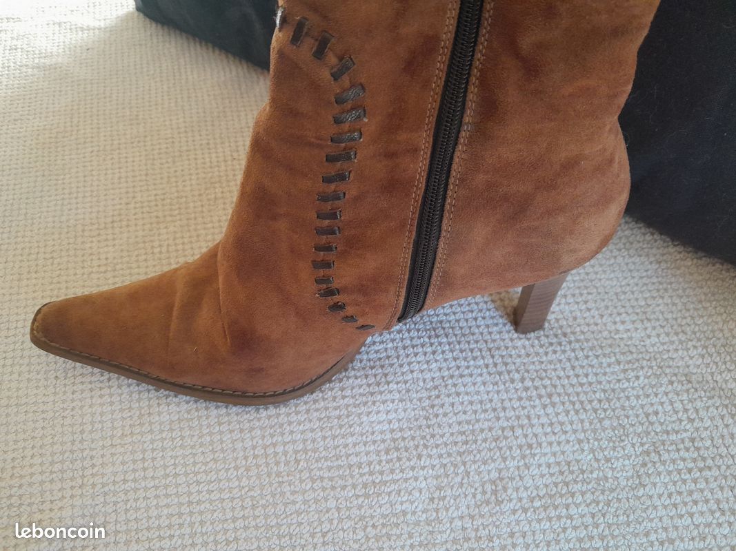 Bottes daim GINO VENTORI T39 (image 4)