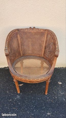 Bleu clair ançais fauteuil de type bergère Fauteuil en rotin de canne à sucre - Chine Fauteuil en rotin, fauteuil de type bergère fauteuil